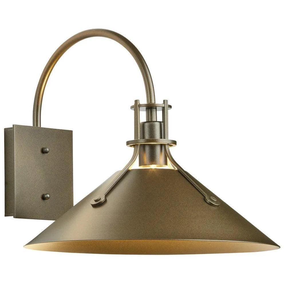 Hubbardton Forge - Henry 12-Inch One Light Outdoor Wall Sconce - 302712-SKT-75 | Montreal Lighting & Hardware