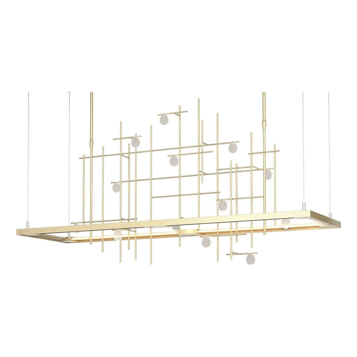 Hubbardton Forge - Spring LED Pendant - 139752-LED-LONG-84-YG0500 | Montreal Lighting & Hardware