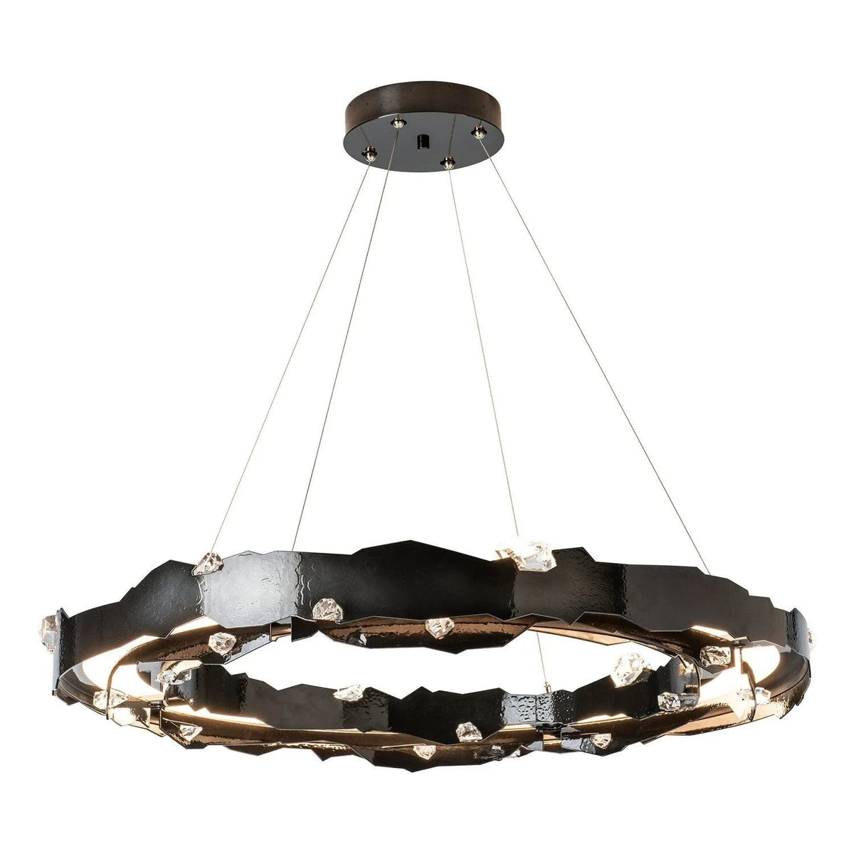 Hubbardton Forge - Trove LED Circular Pendant - 139861-LED-STND-89-CR | Montreal Lighting & Hardware