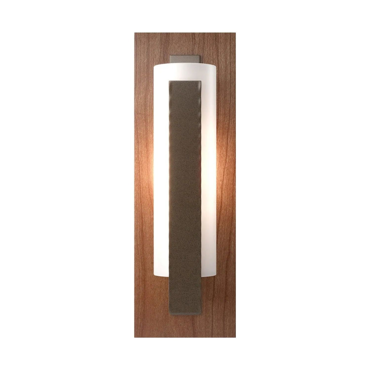 Hubbardton Forge - Vertical Bar Wall Sconce w/ Backplate - 217186-SKT-05-CH-GG0065 | Montreal Lighting & Hardware