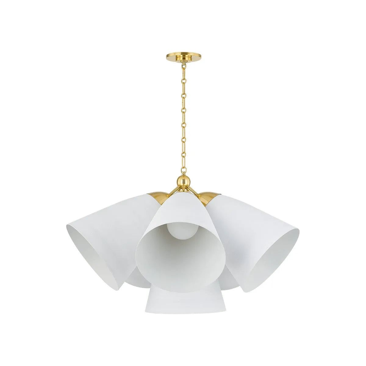 Hudson Valley Lighting - Bronson Chandelier - BKO1502-AGB/WP | Montreal Lighting & Hardware