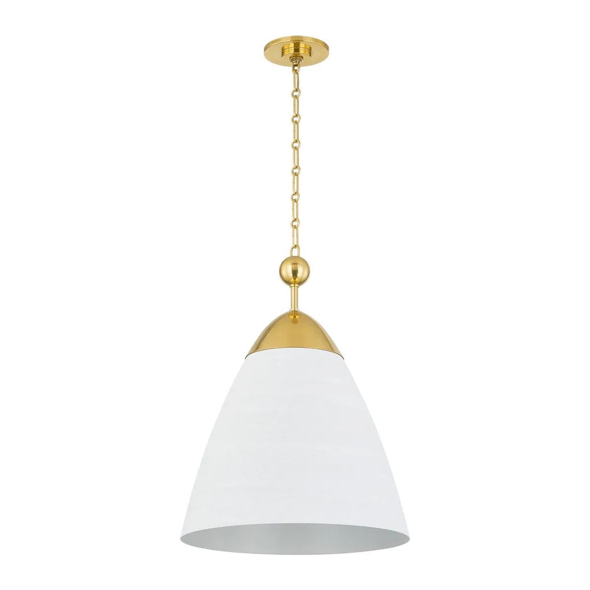 Hudson Valley Lighting - Bronson Pendant - BKO1501-AGB/WP | Montreal Lighting & Hardware