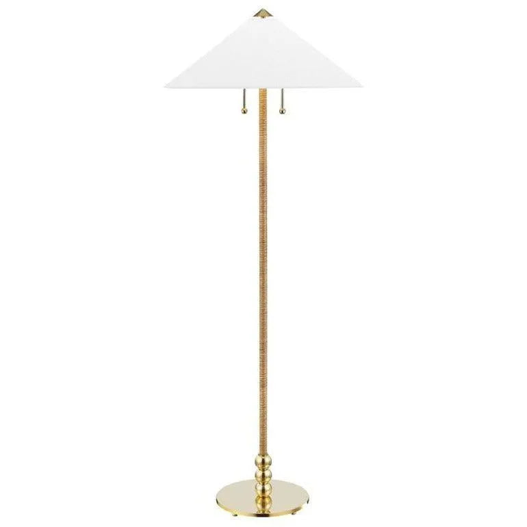 Hudson Valley Lighting - Flare Floor Lamp - L1399-AGB | Montreal Lighting & Hardware