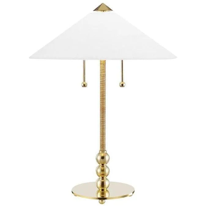 Hudson Valley Lighting - Flare Table Lamp - L1395-AGB | Montreal Lighting & Hardware