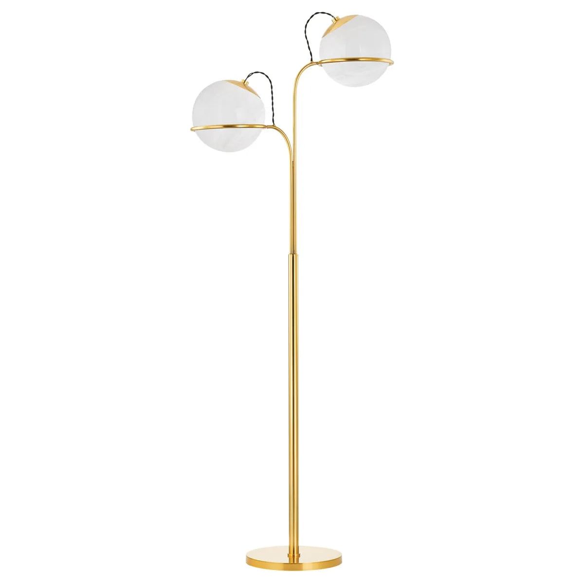 Hudson Valley Lighting - Hingham Floor Lamp - L3968-AGB | Montreal Lighting & Hardware