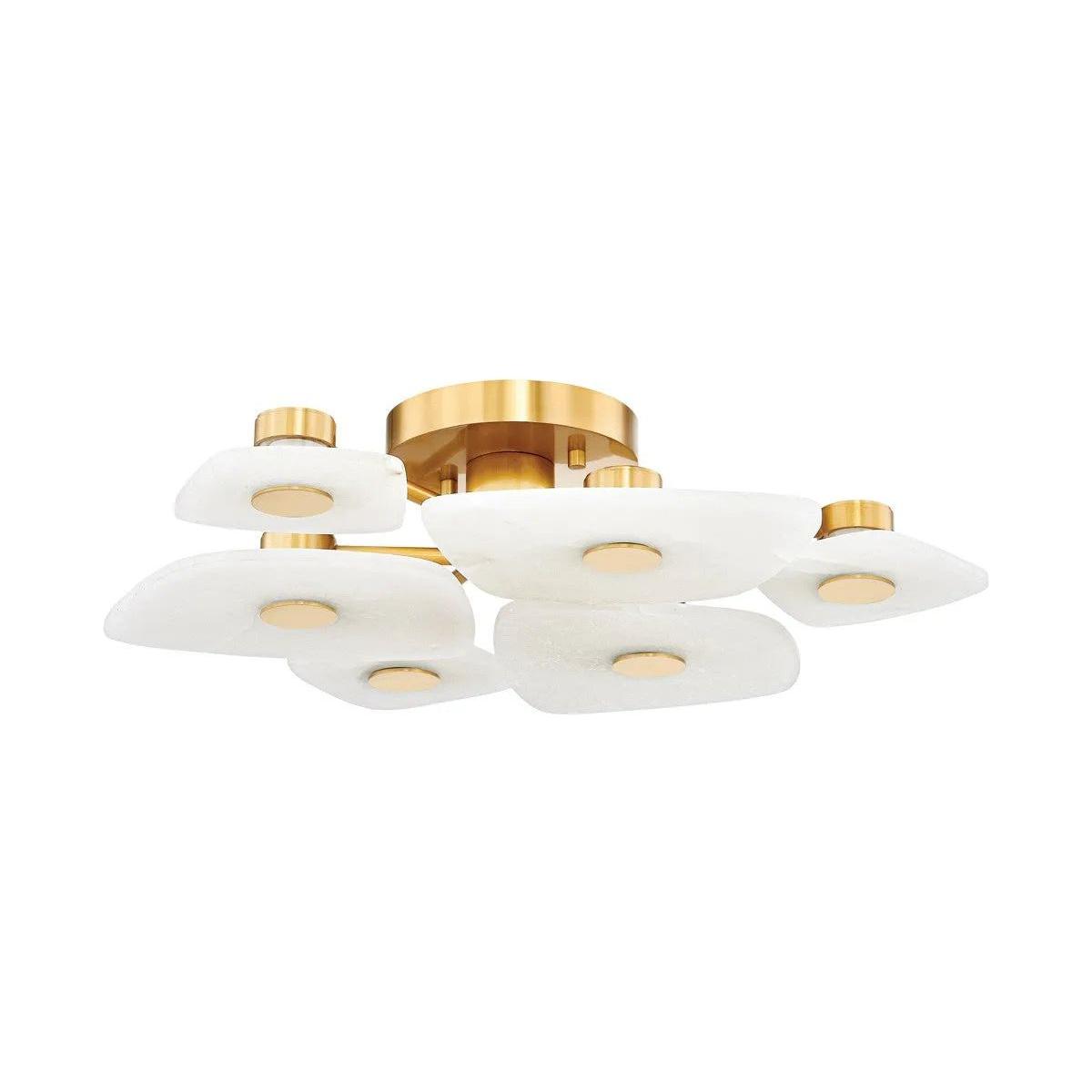 Hudson Valley Lighting - Holmdel LED Semi Flush Mount - 7828-AGB | Montreal Lighting & Hardware