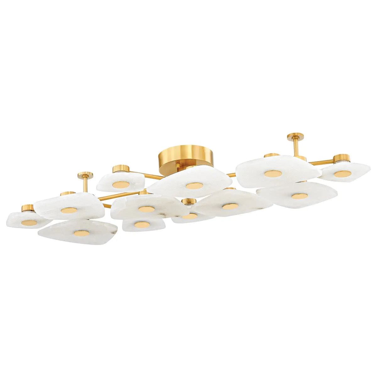 Hudson Valley Lighting - Holmdel LED Semi Flush Mount - 7854-AGB | Montreal Lighting & Hardware