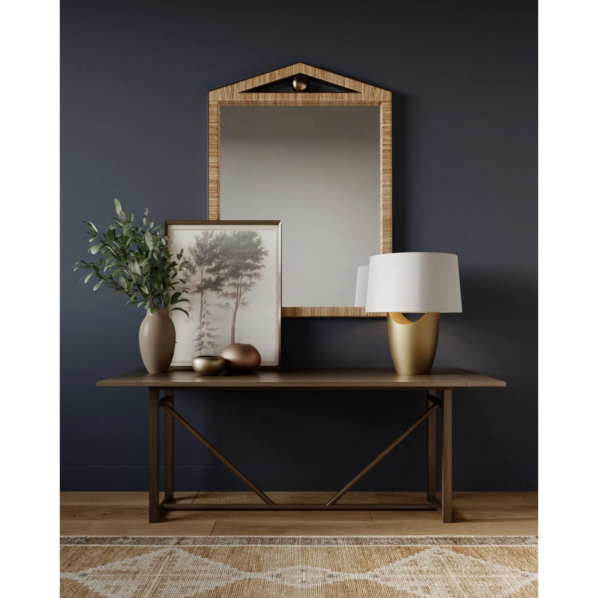 Hudson Valley Lighting - Kamay Table Lamp - BKO1700-AGB | Montreal Lighting & Hardware