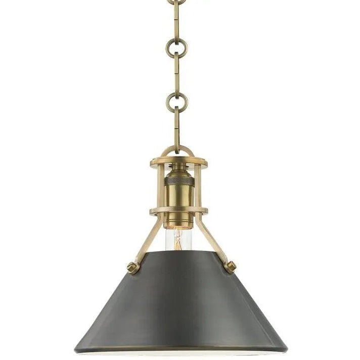 Hudson Valley Lighting - Metal No. 2 Pendant - MDS951-ADB | Montreal Lighting & Hardware