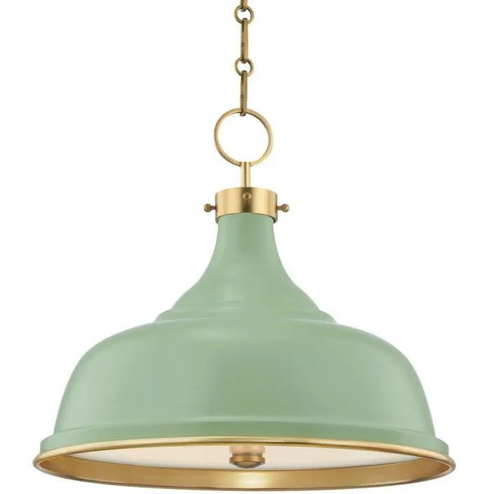 Hudson Valley Lighting - Painted No.1 Pendant - MDS300-AGB/LFG | Montreal Lighting & Hardware