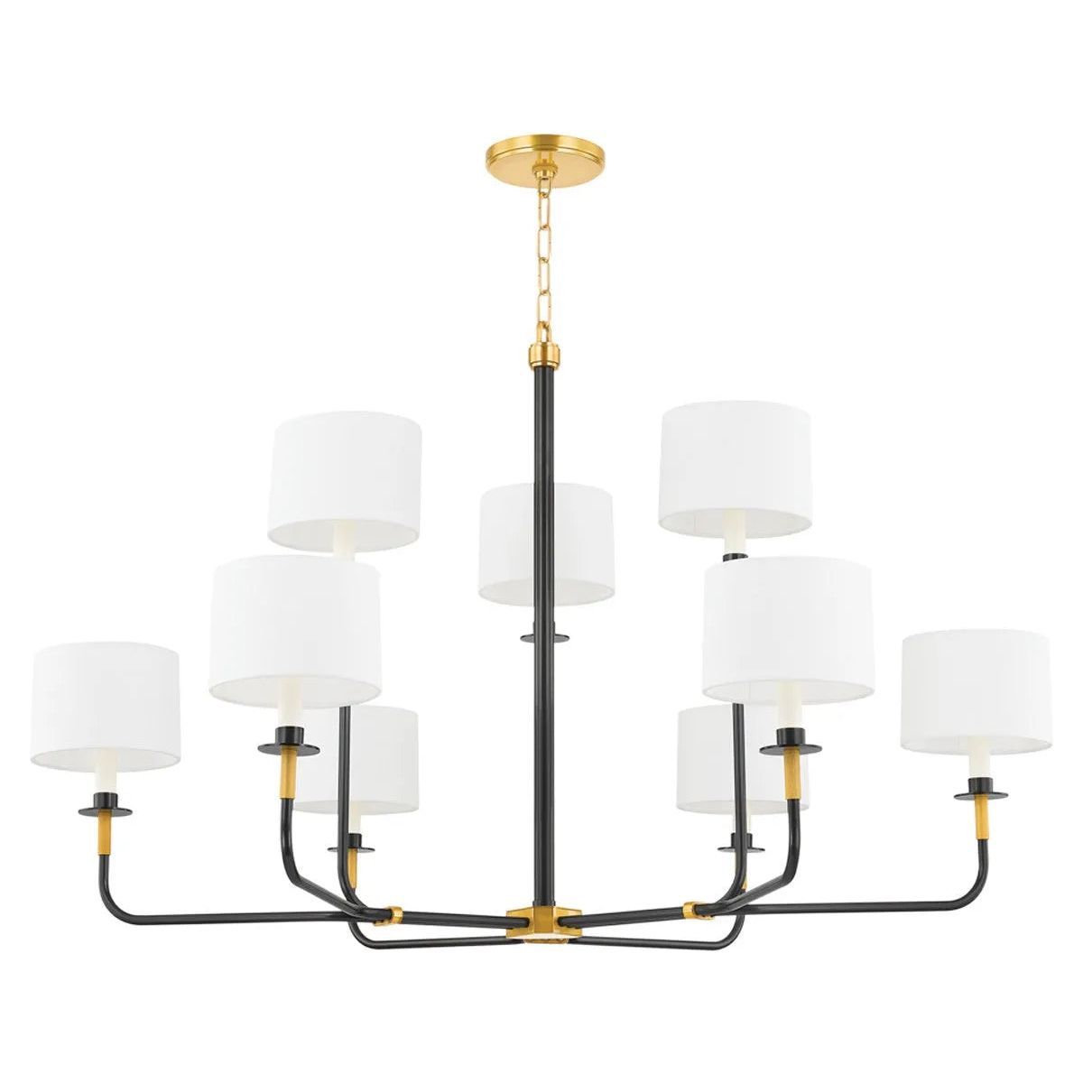 Hudson Valley Lighting - Paramus Chandelier - 9148-AOB | Montreal Lighting & Hardware