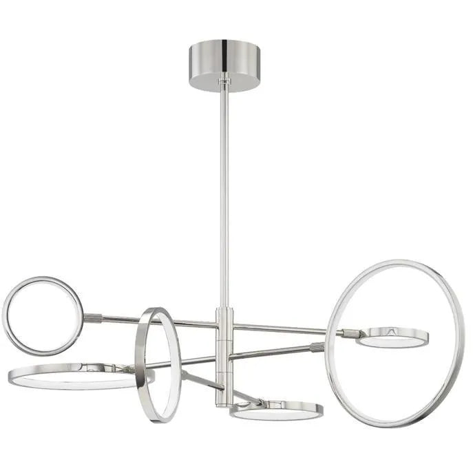 Hudson Valley Lighting - Saturn Chandelier - 4106-PN | Montreal Lighting & Hardware