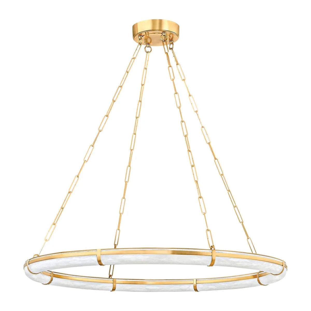 Hudson Valley Lighting - Sennett LED Chandelier - 5142-AGB | Montreal Lighting & Hardware