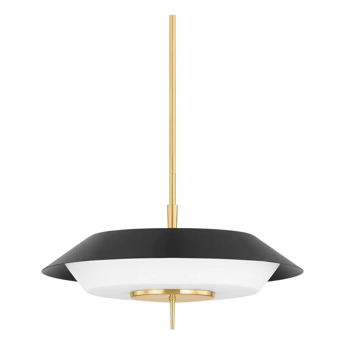 Hudson Valley Lighting - Westport Pendant - 4304-AGB/SBK | Montreal Lighting & Hardware