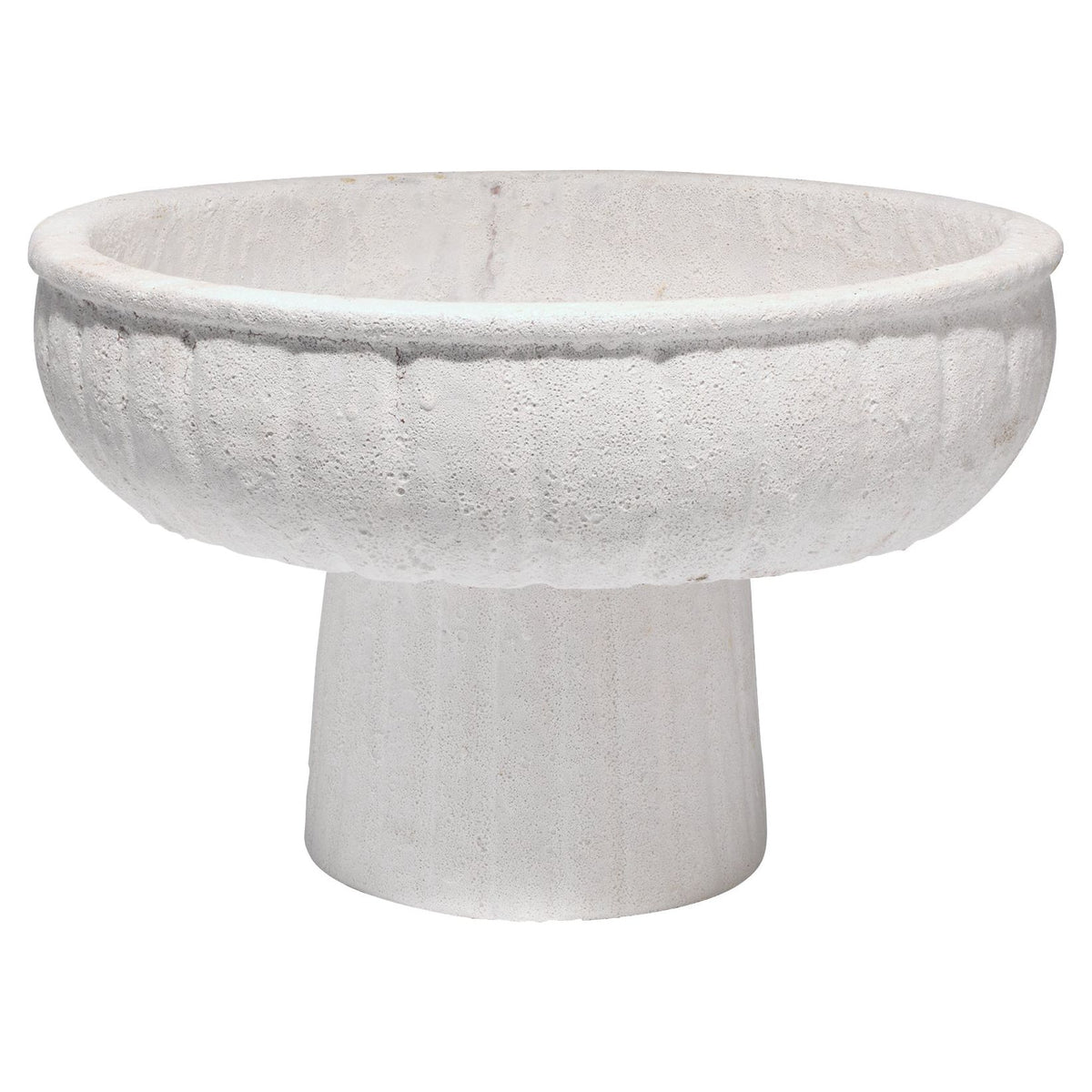 Jamie Young Company - Aegean Pedestal Bowl - 7AEGE-LGWH | Montreal Lighting & Hardware