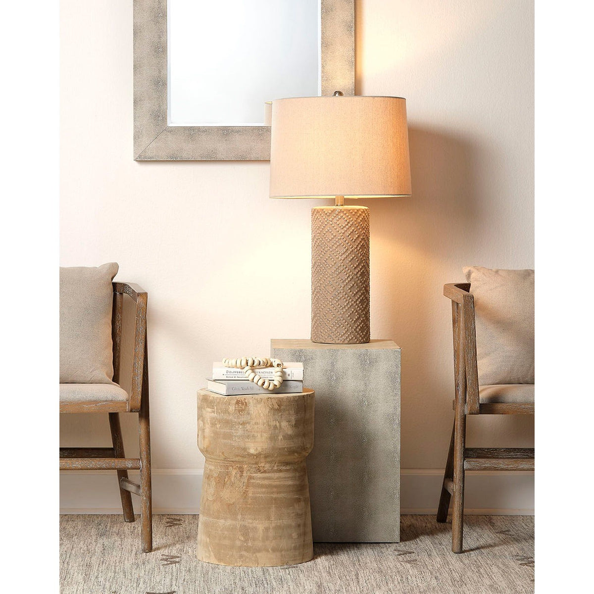 Jamie Young Company - Albi Table Lamp - LSALBICRM | Montreal Lighting & Hardware