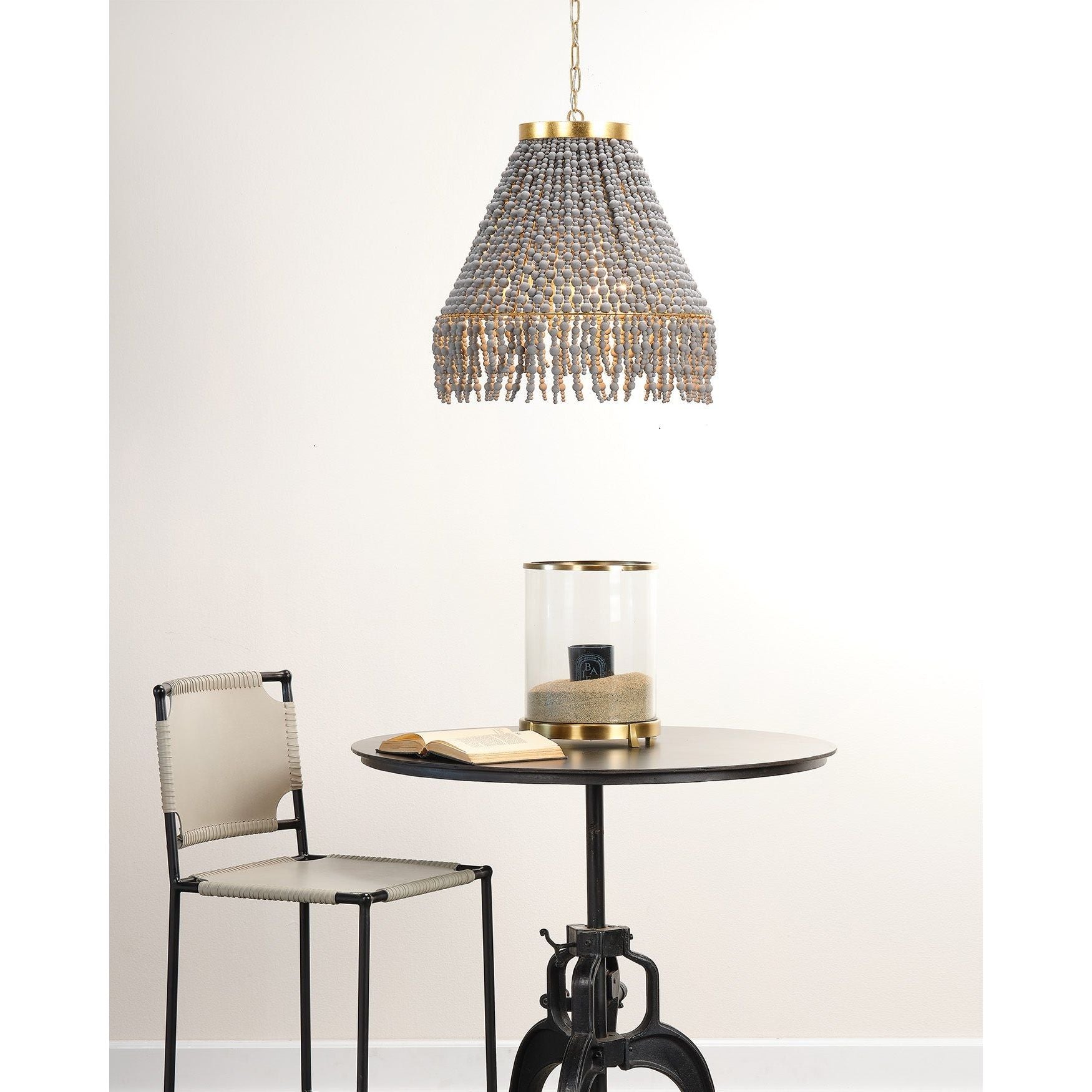 Jamie Young Company - Angelou Beaded Cone Chandelier - 5ANGE-CHGR | Montreal Lighting & Hardware