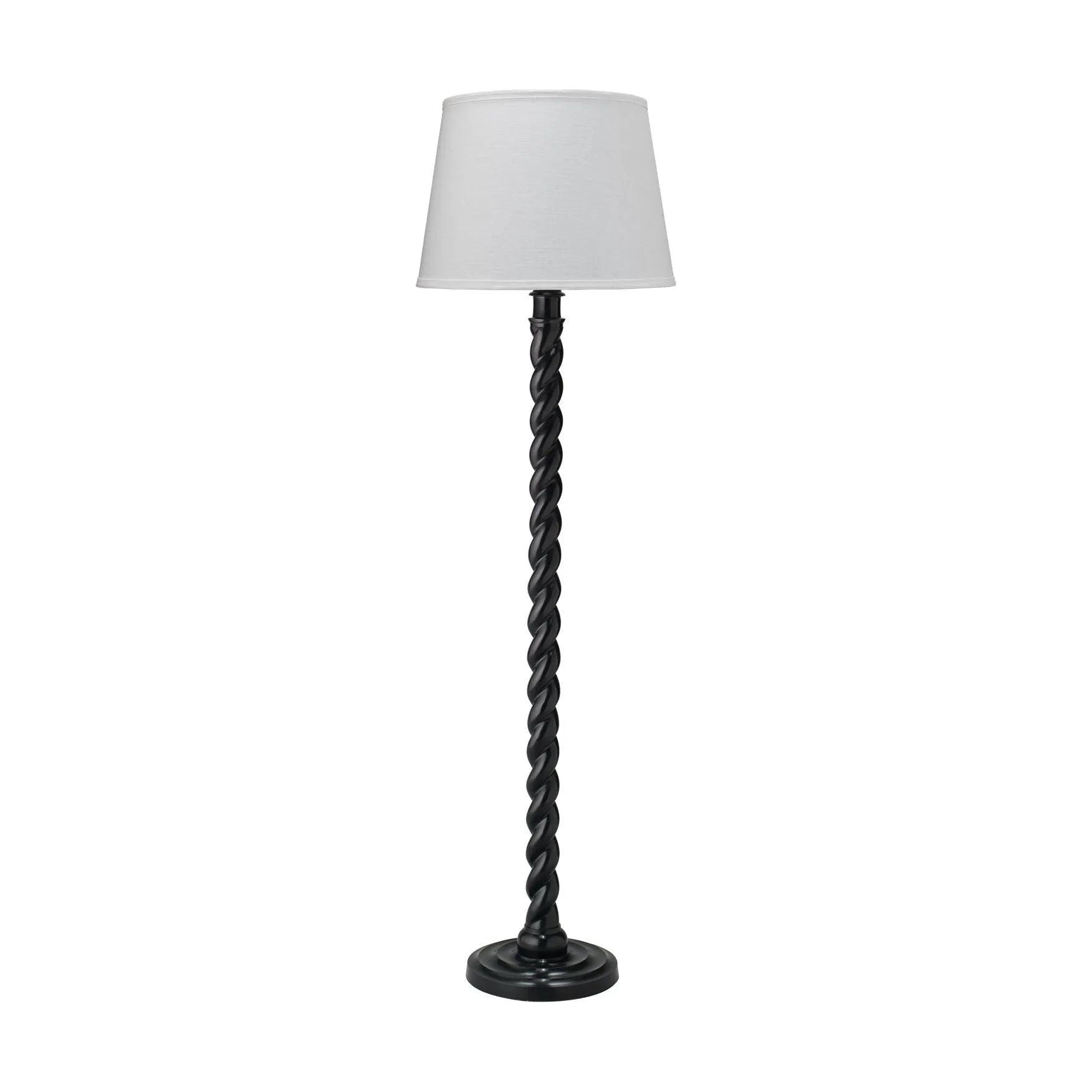 Jamie Young Company - Barley Twist Floor Lamp - 1BARL-FLBK | Montreal Lighting & Hardware