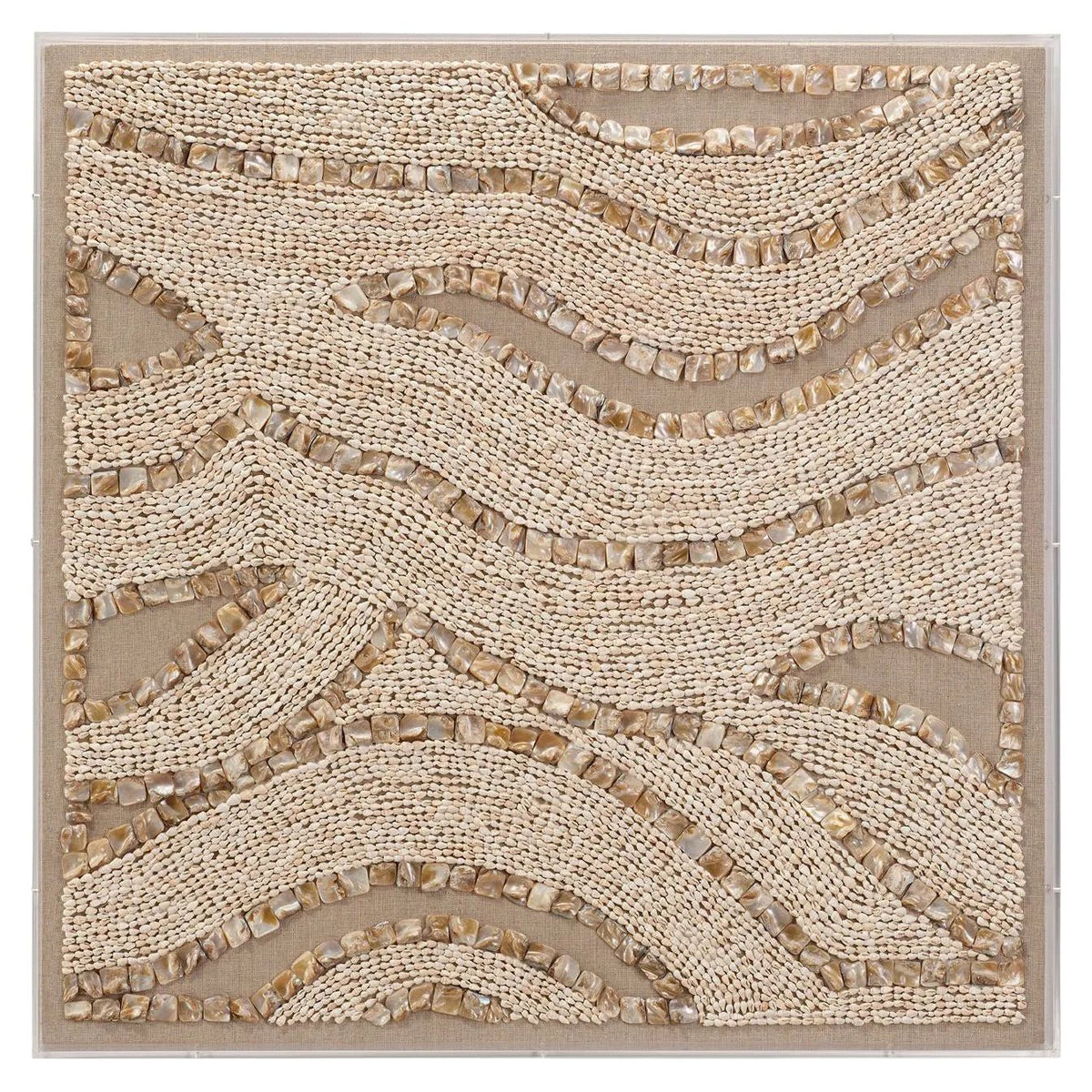 Jamie Young Company - Big Wave Shell Wall Art - 8BIGWAV-WACR | Montreal Lighting & Hardware