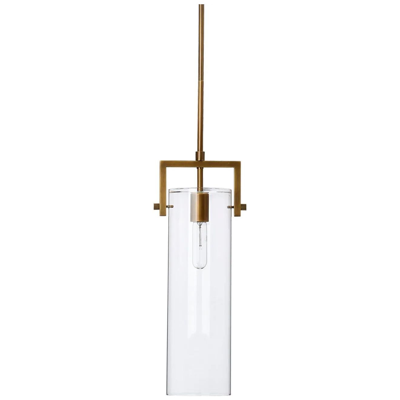 Jamie Young Company - Cambrai Brass & Glass Pendant - 5CAMB-LGBR | Montreal Lighting & Hardware