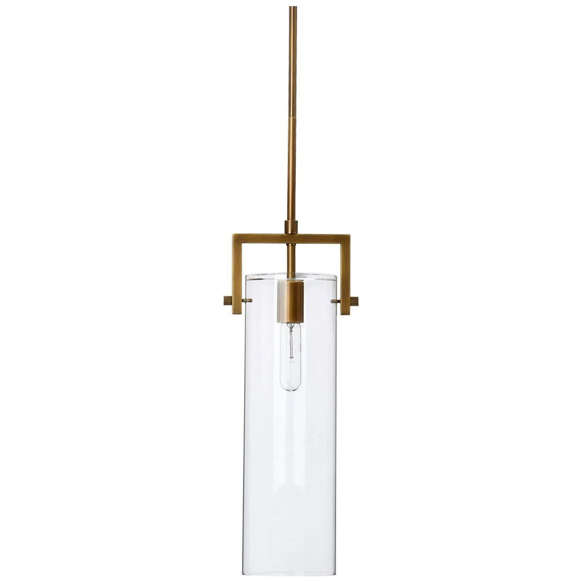 Jamie Young Company - Cambrai Brass & Glass Pendant - 5CAMB-LGBR | Montreal Lighting & Hardware