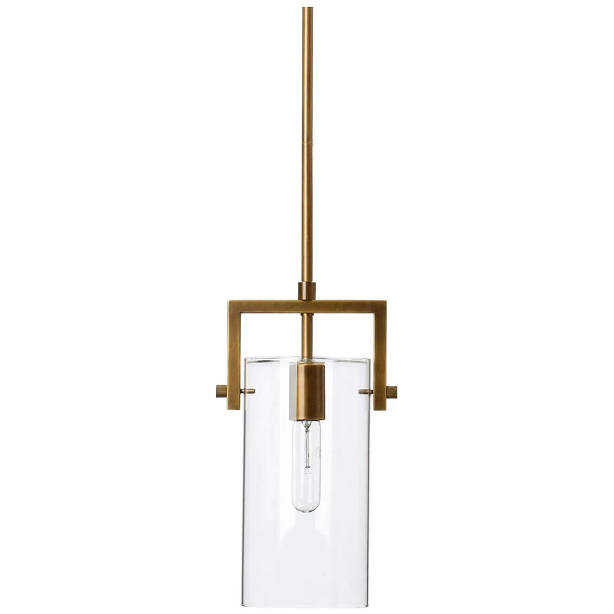 Jamie Young Company - Cambrai Brass & Glass Pendant - 5CAMB-SMBR | Montreal Lighting & Hardware