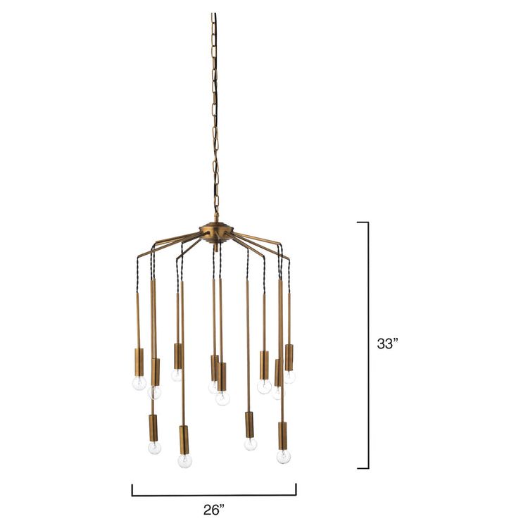 Jamie Young Company - Cascade Chandelier - 5CASC-CHAB | Montreal Lighting & Hardware