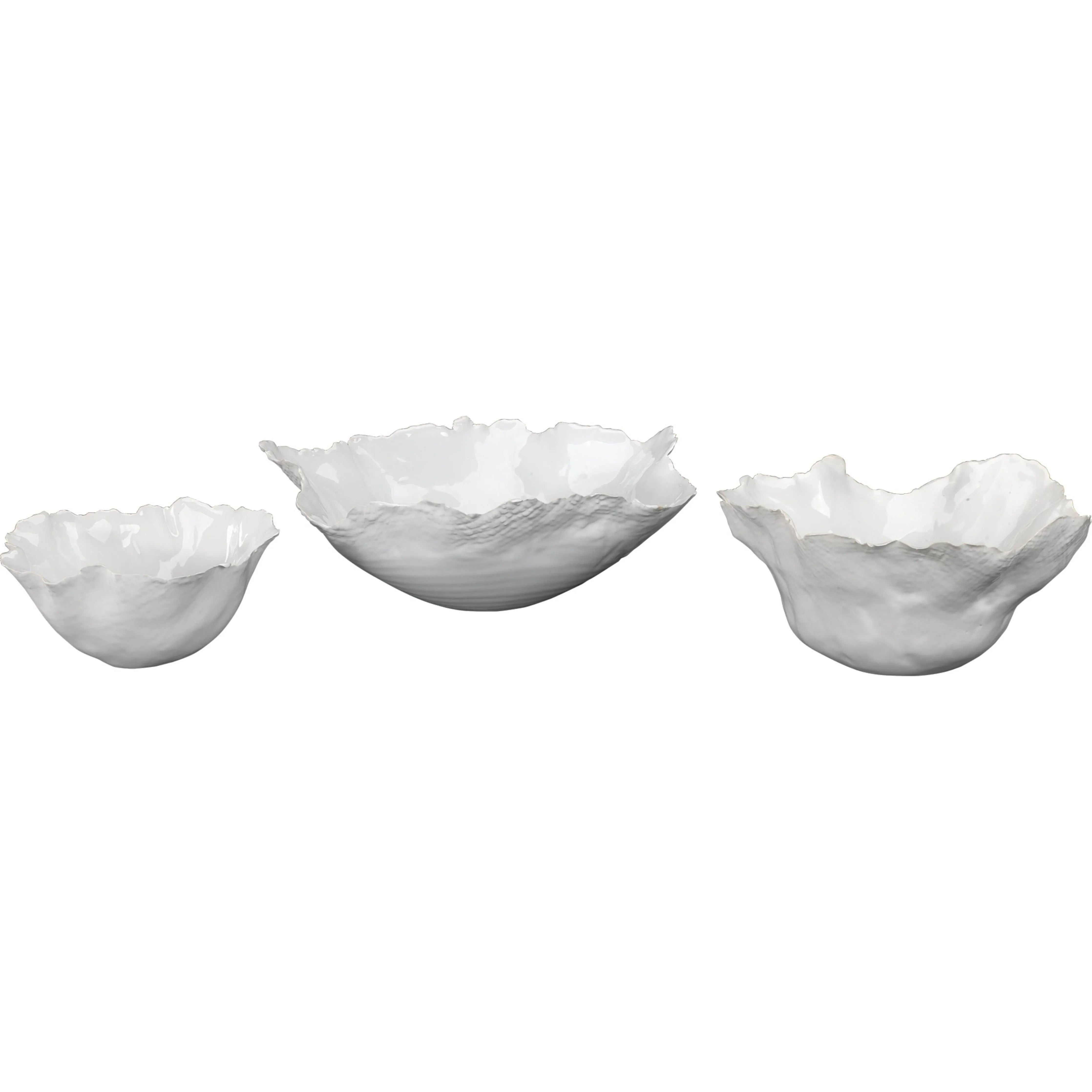 Jamie Young Company - Fleur Ceramic Bowls (set of 3) - 7FLEU-BOWH | Montreal Lighting & Hardware