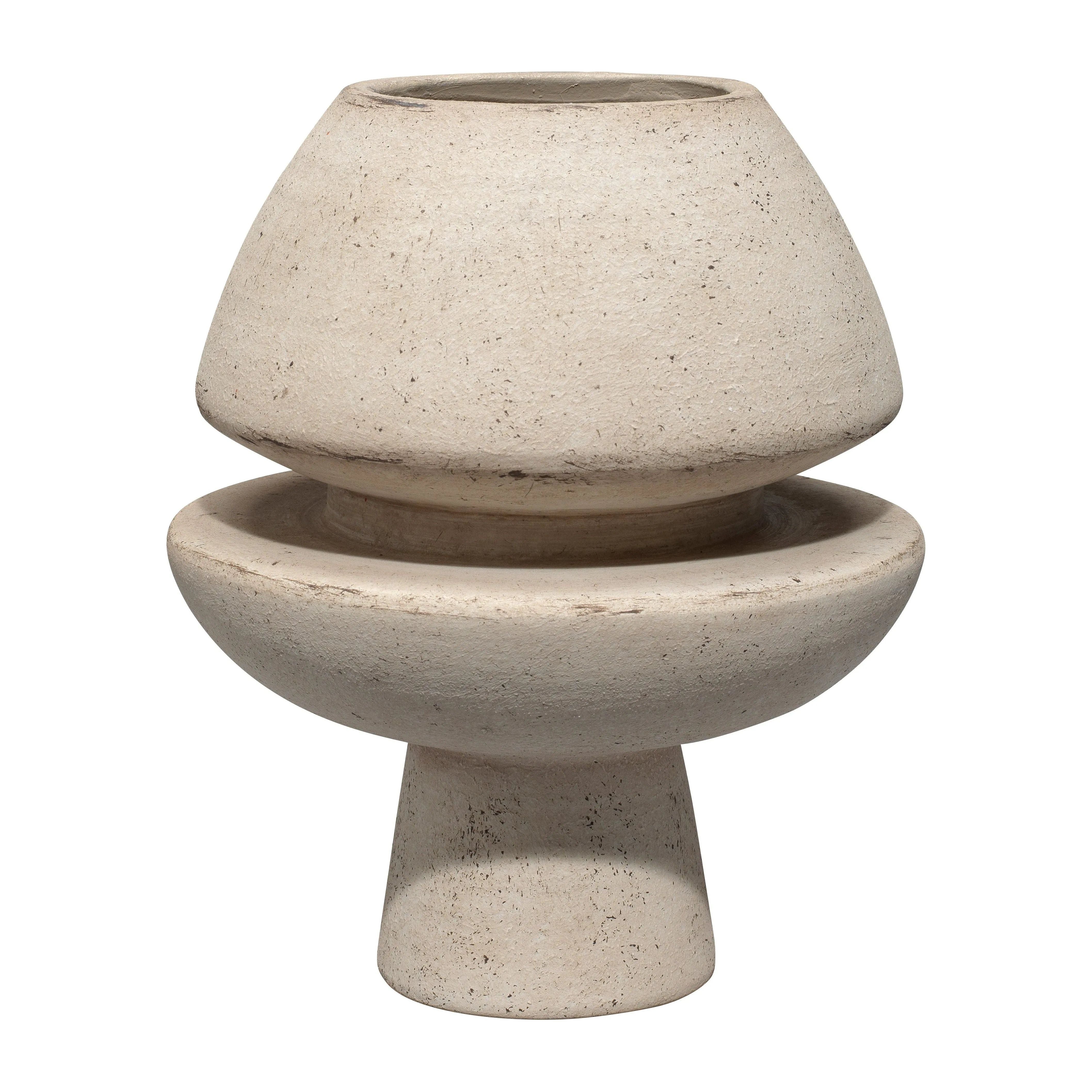 Jamie Young Company - Foundation Decorative Vase - 7FOUN-VAOW | Montreal Lighting & Hardware