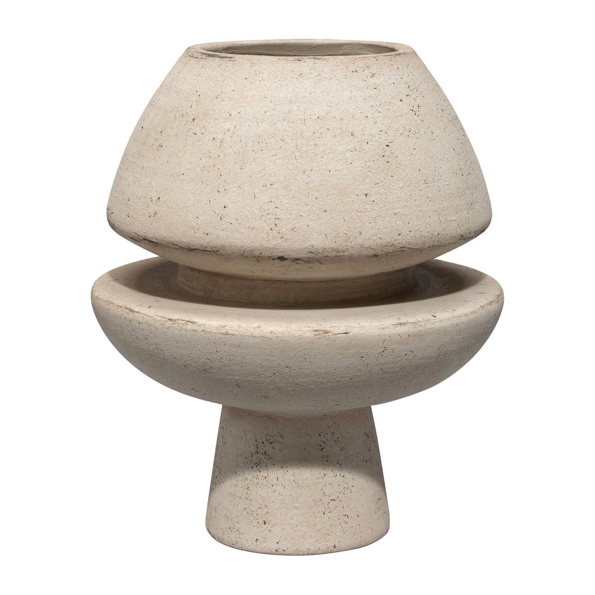 Jamie Young Company - Foundation Decorative Vase - 7FOUN-VAOW | Montreal Lighting & Hardware