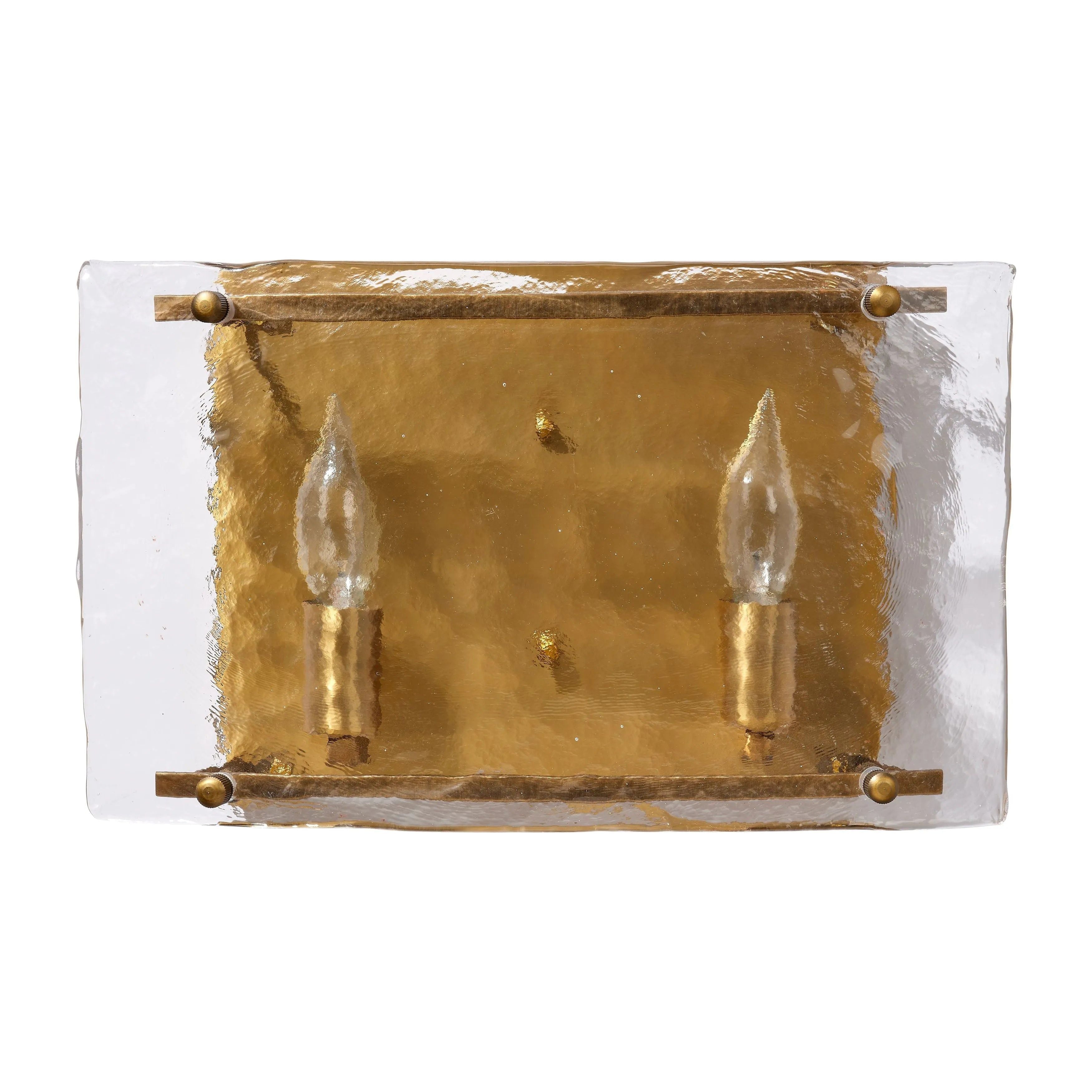 Jamie Young Company - Glenn Glass Double Wall Sconce - 4GLEN-DBAB | Montreal Lighting & Hardware