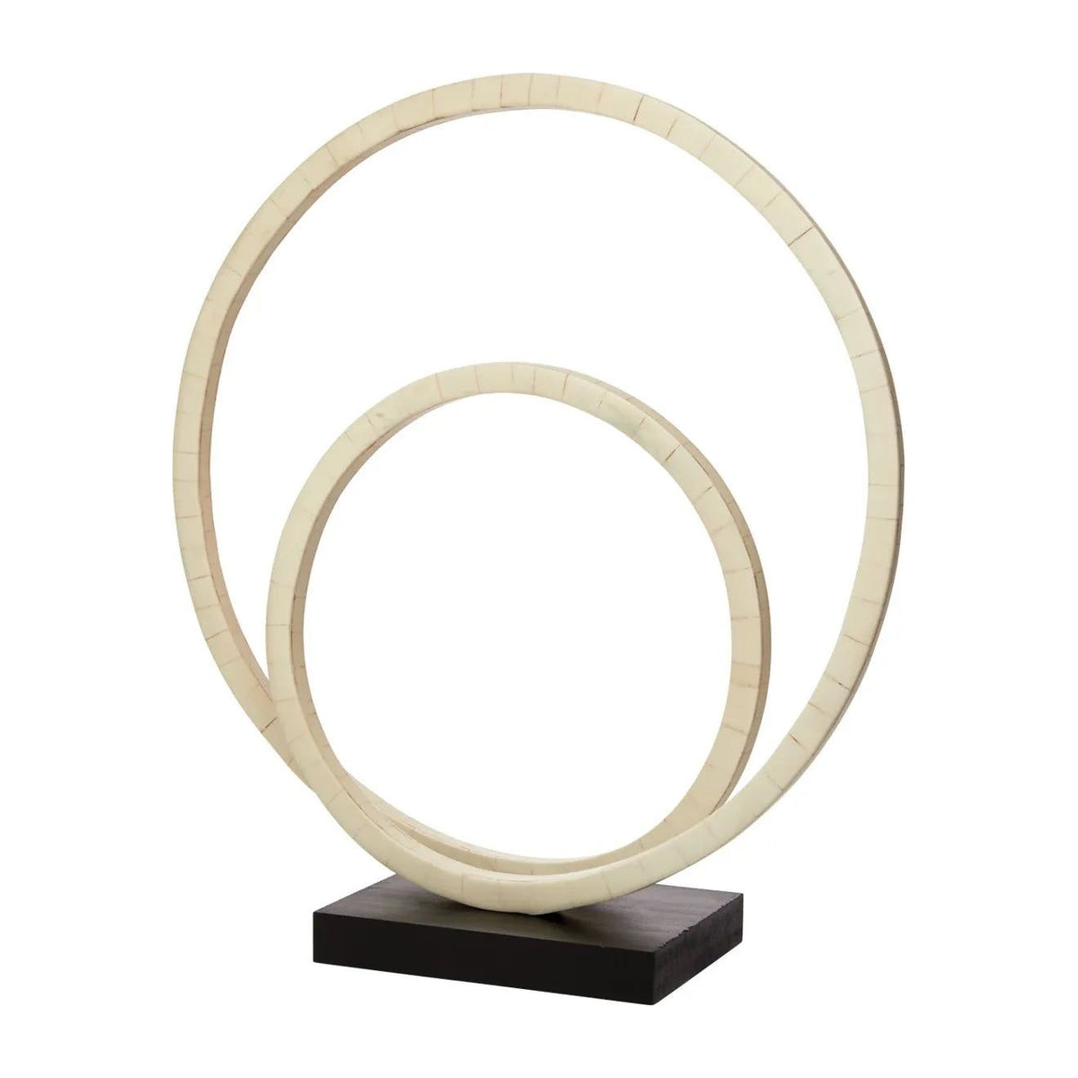 Jamie Young Company - Helix Double Ring Sculpture - 7HELI-NABO | Montreal Lighting & Hardware