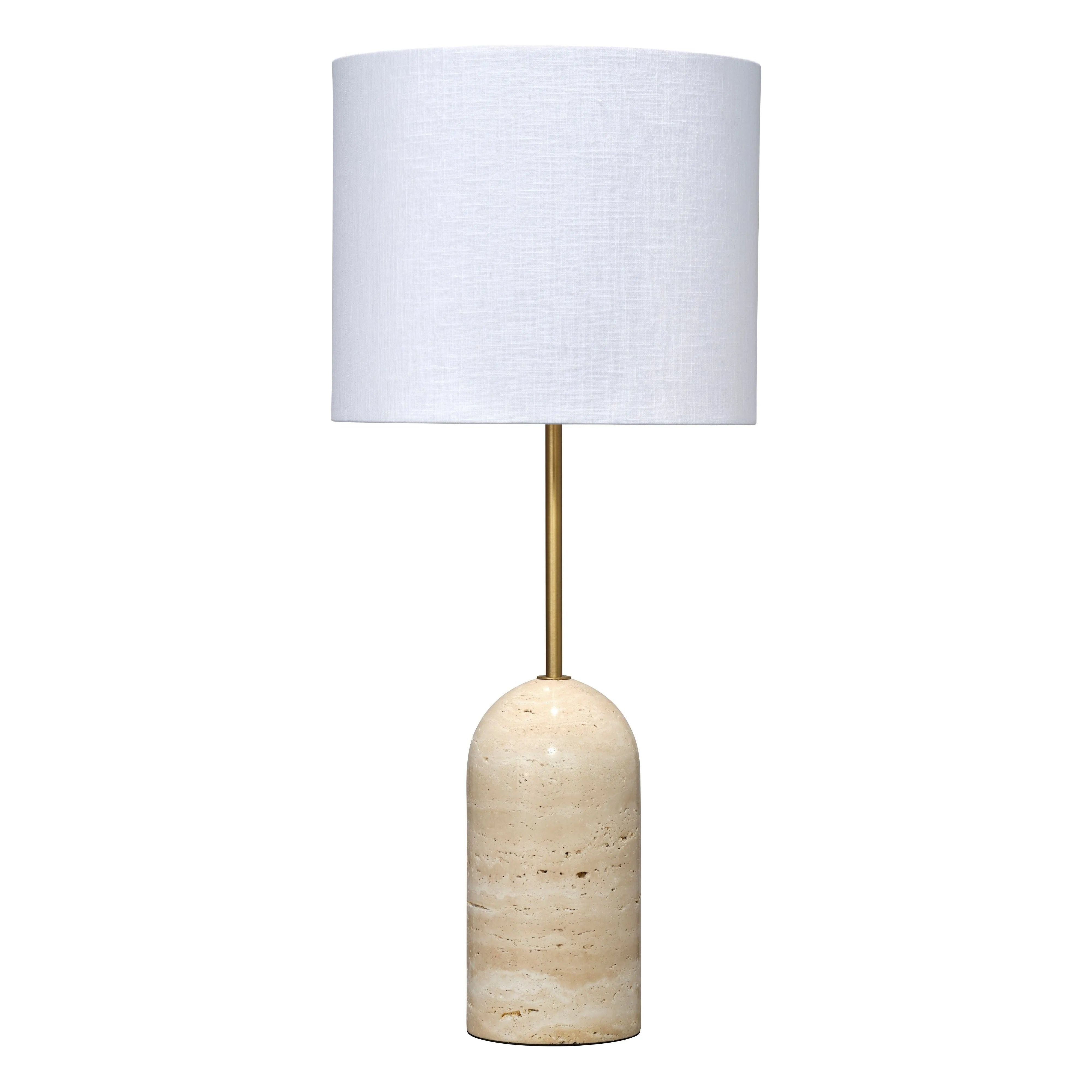 Jamie Young Company - Holt Table Lamp in Travertine - 9HOLTTLNATRA | Montreal Lighting & Hardware