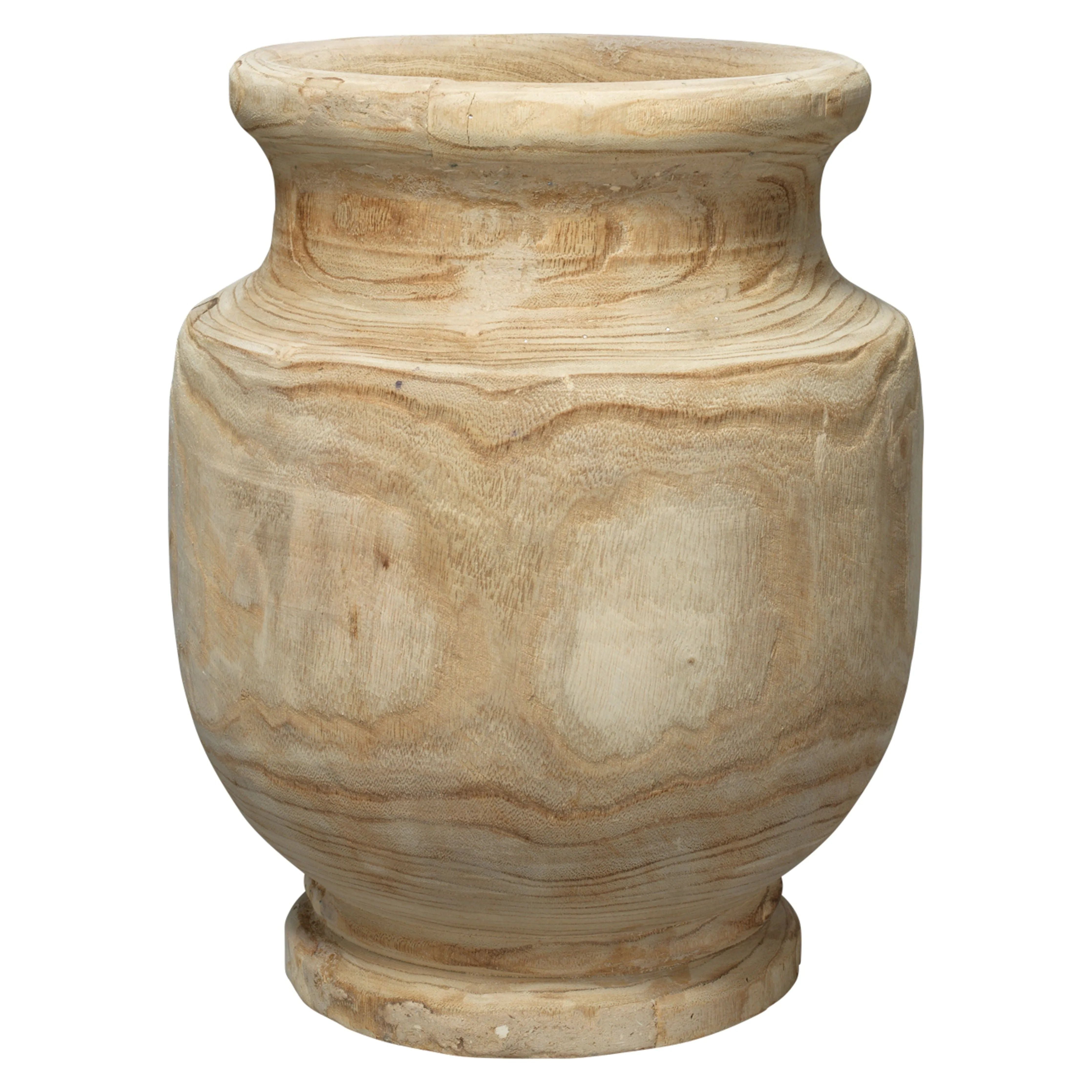 Jamie Young Company - Laguna Wooden Vase - 7LAGU-VAWD | Montreal Lighting & Hardware