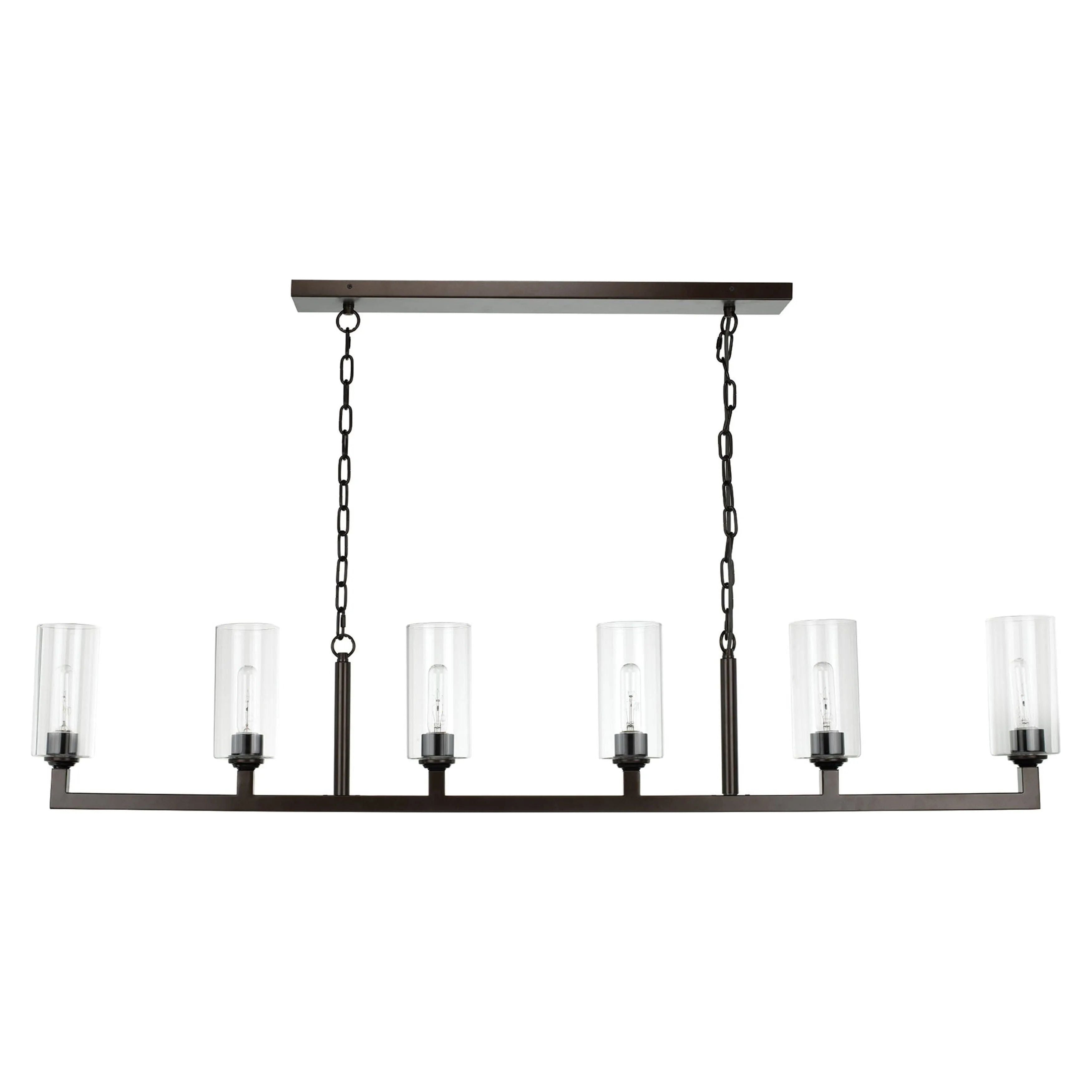 Jamie Young Company - Linear Chandelier - 5LINE6-OBCL | Montreal Lighting & Hardware