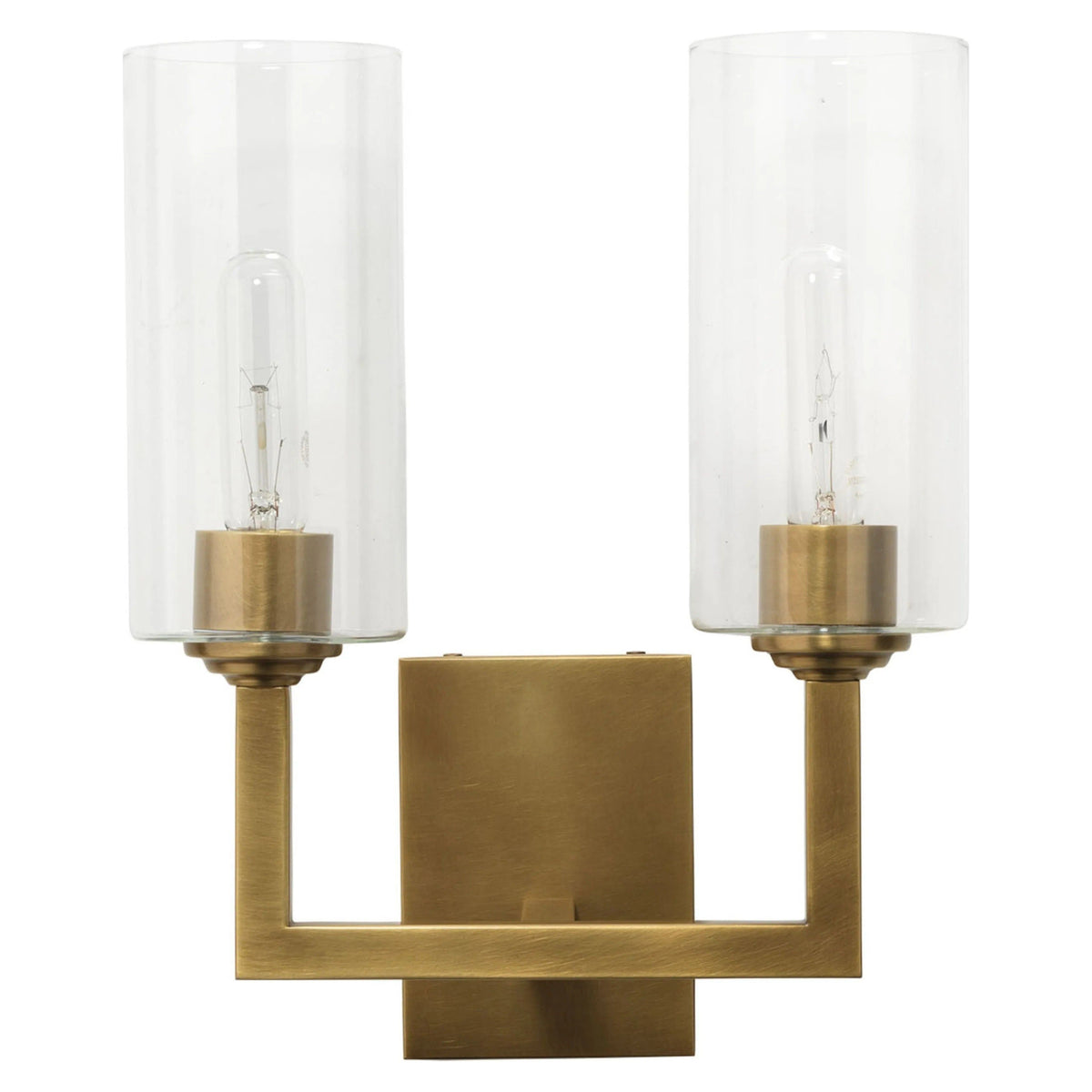 Jamie Young Company - Linear Double Wall Sconce - 4LINE-DBAB | Montreal Lighting & Hardware