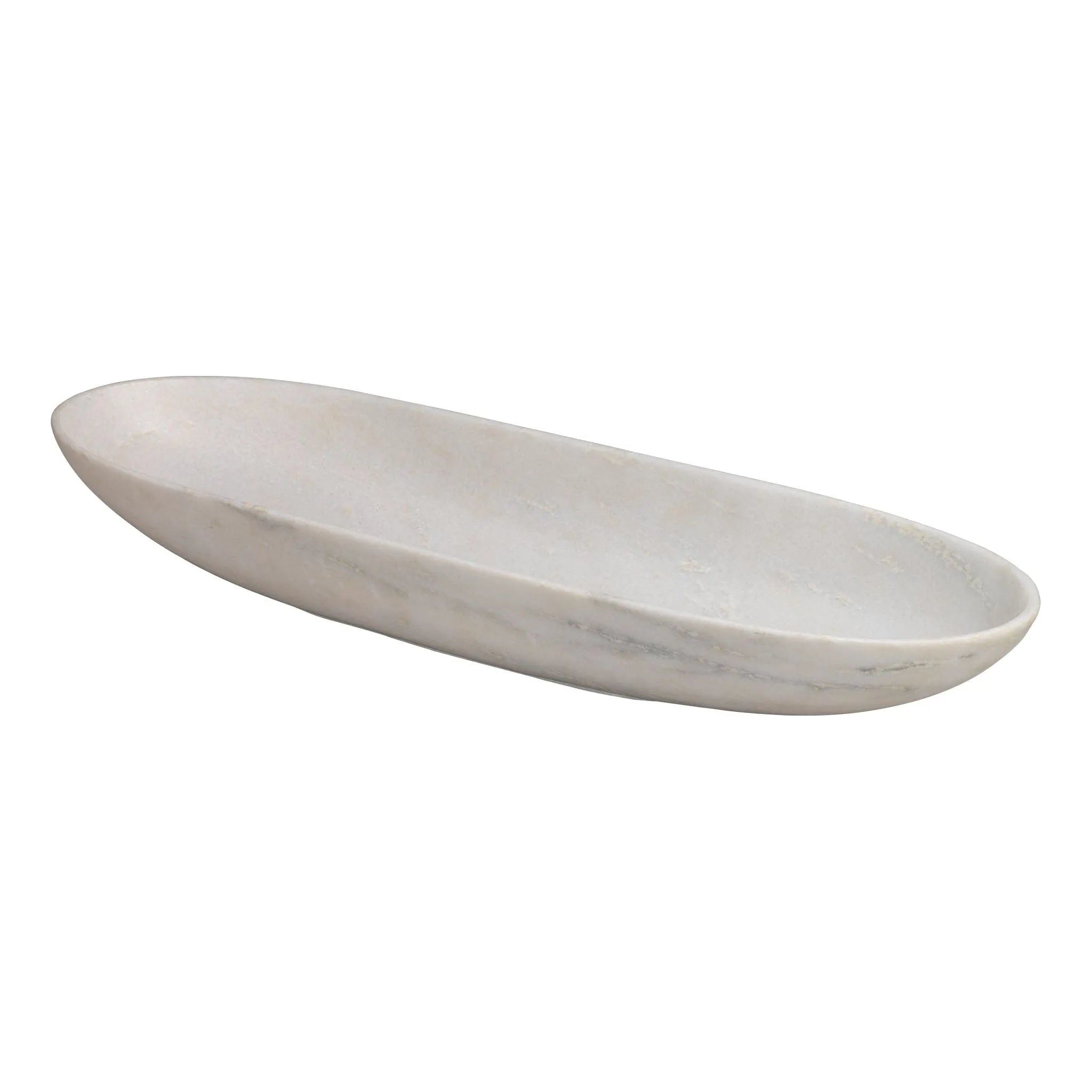 Jamie Young Company - Long Oval Marble Bowl - 7LONG-BOWH | Montreal Lighting & Hardware