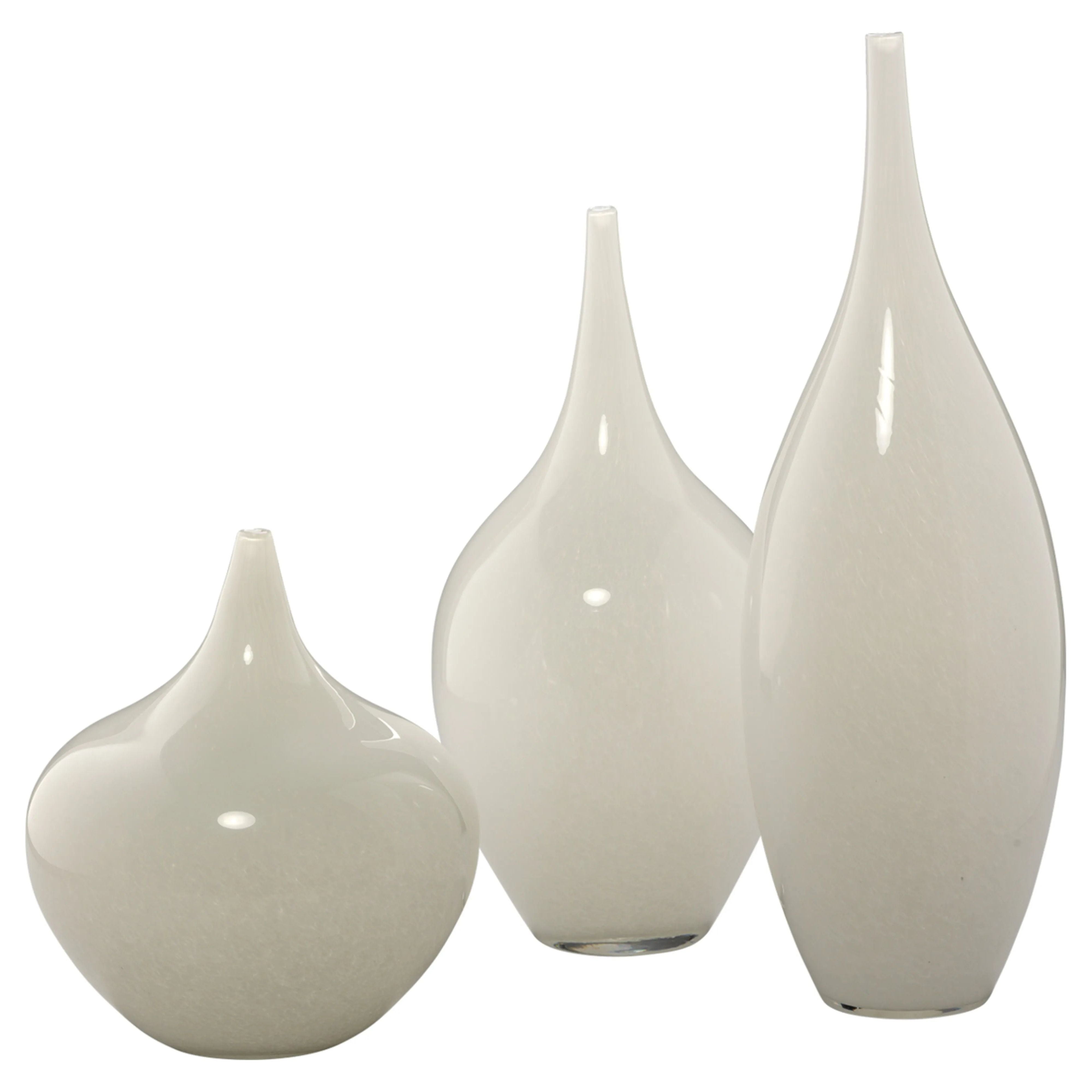 Jamie Young Company - Nymph Decorative Vases (set of 3) - 7NYMP-VAWH | Montreal Lighting & Hardware