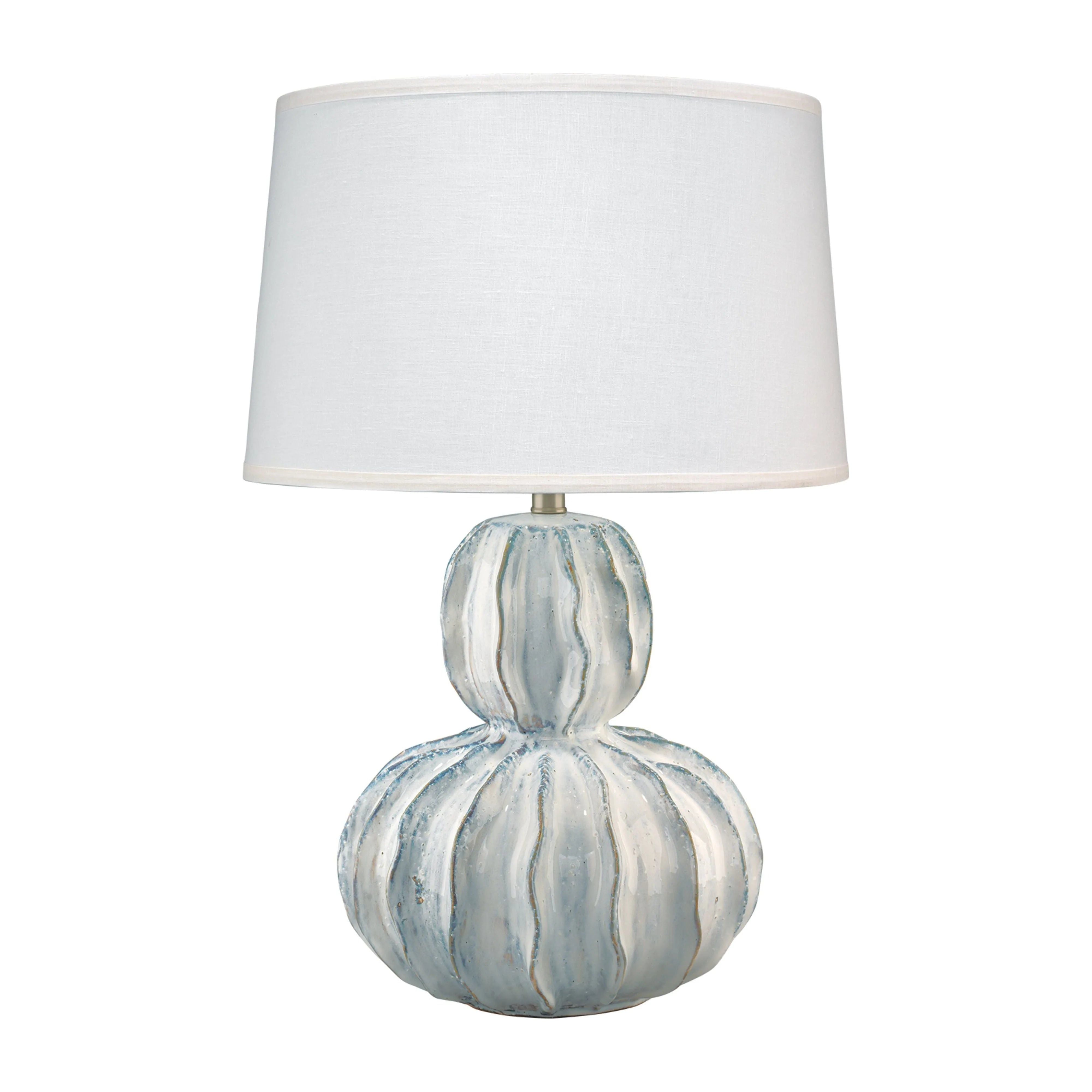 Jamie Young Company - Oceane Gourd Table Lamp - 9OCEAWHC131G | Montreal Lighting & Hardware