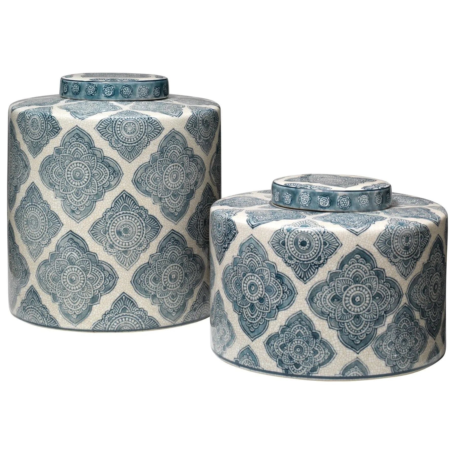 Jamie Young Company - Oran Canisters (Set of 2) - 7ORAN-CABL | Montreal Lighting & Hardware