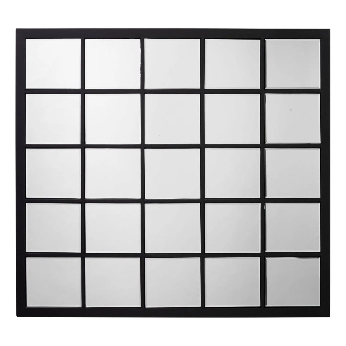 Jamie Young Company - Rectangular Black Metal Grid Mirror - 7BLMTLGRIDBL | Montreal Lighting & Hardware