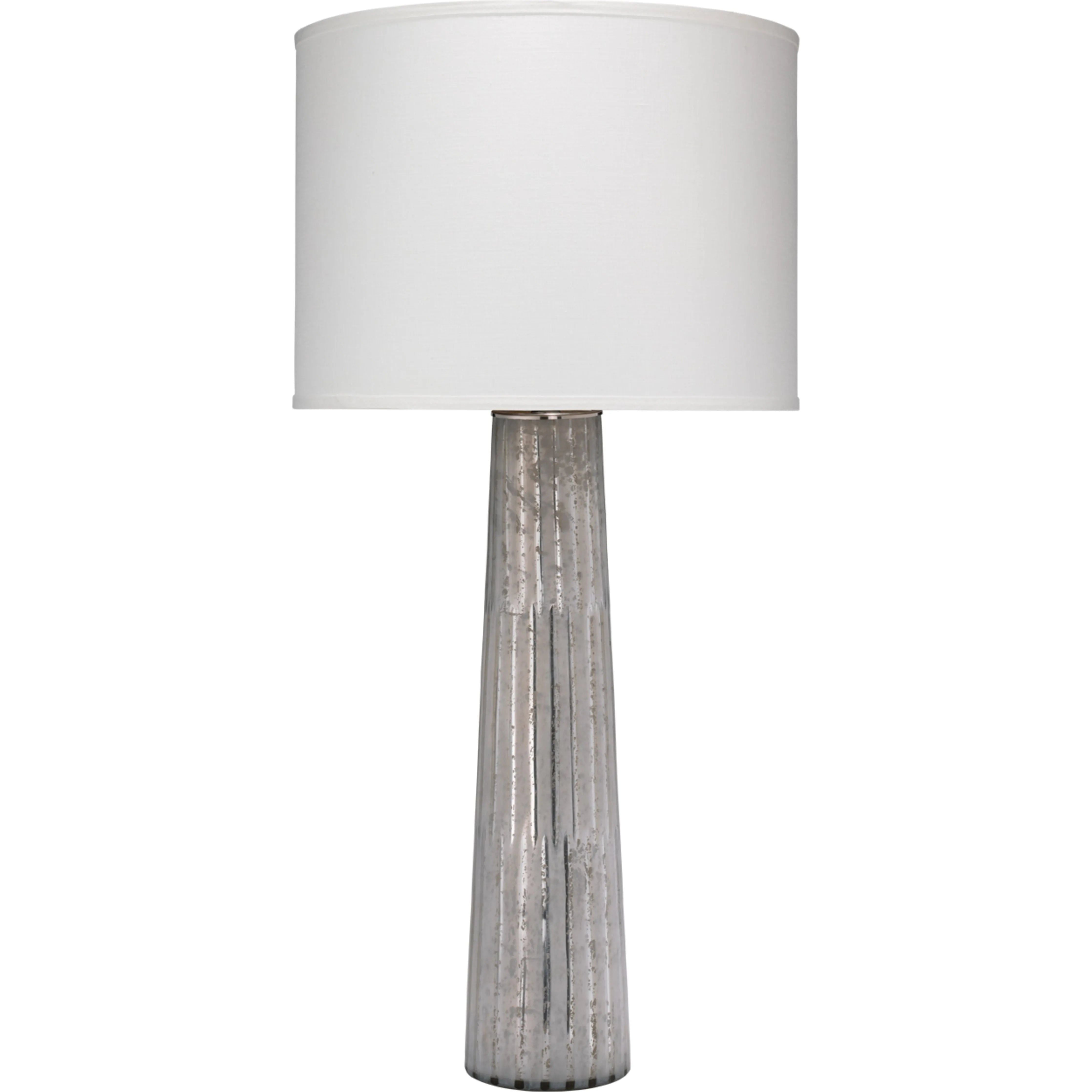 Jamie Young Company - Striped Silver Pillar Table Lamp - 1PILL-TLSS | Montreal Lighting & Hardware