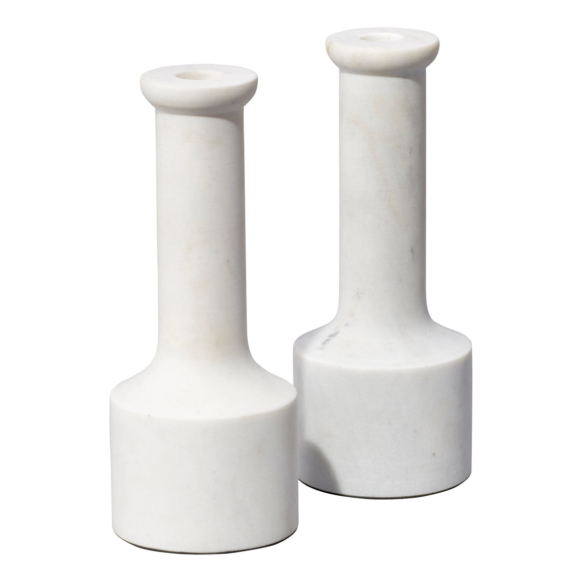 Jamie Young Company - Trumpet Candlesticks (Set of 2) - 7TRUM-CHWH | Montreal Lighting & Hardware