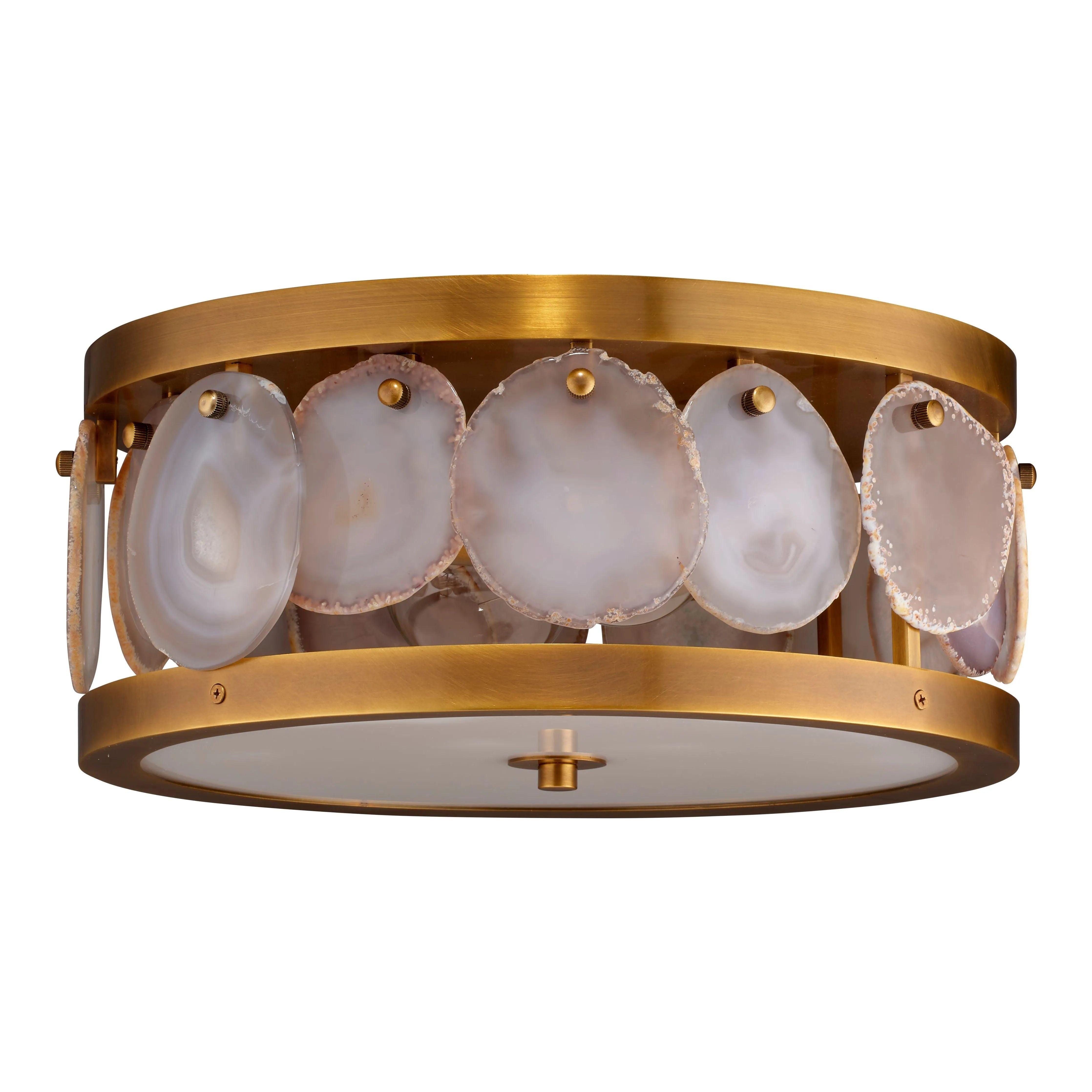 Jamie Young Company - Upsala Agate Flush Mount Ceiling Light - 5UPSA-SMAG | Montreal Lighting & Hardware