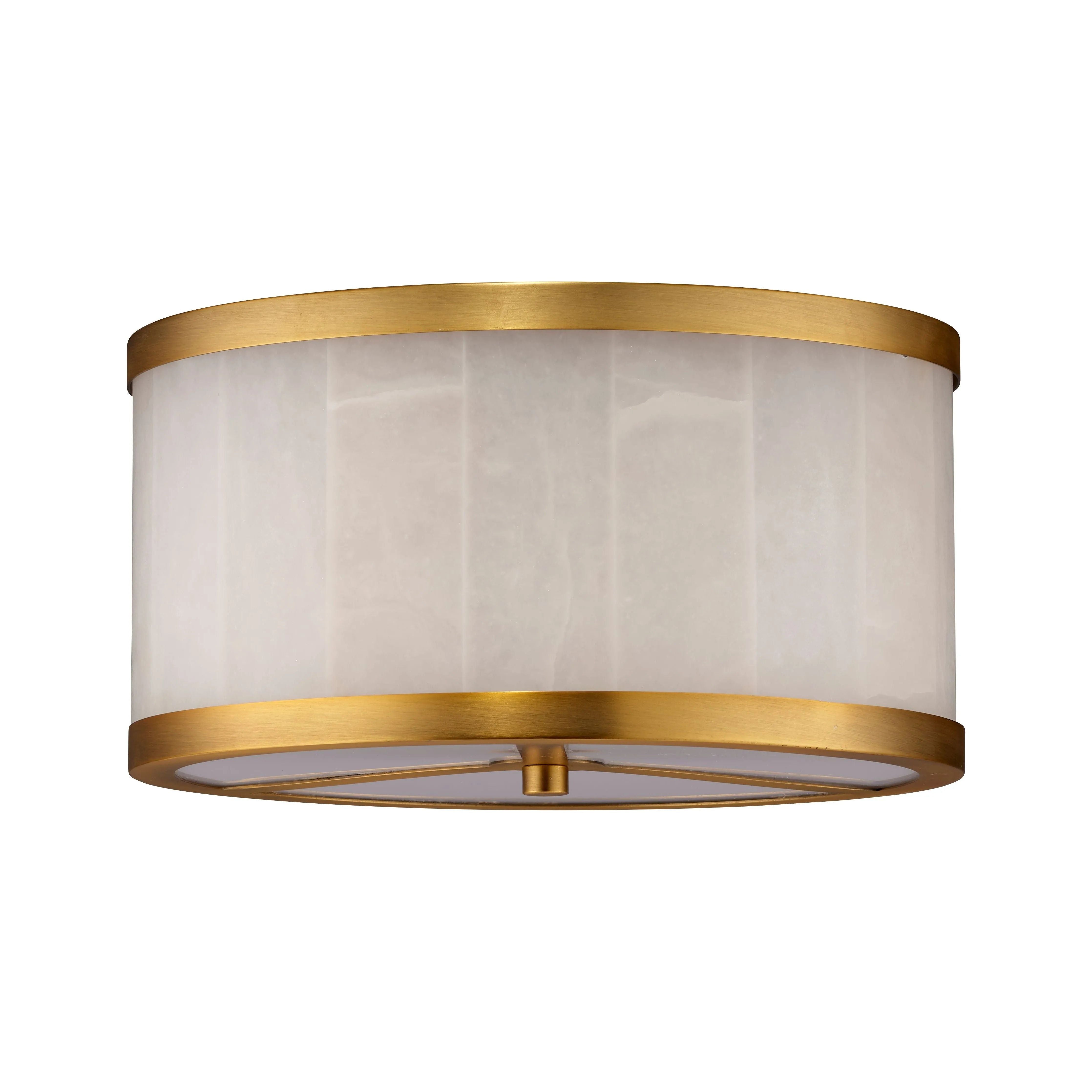 Jamie Young Company - Upsala Alabaster Flush Mount Ceiling Light - 5UPSA-SMAL | Montreal Lighting & Hardware