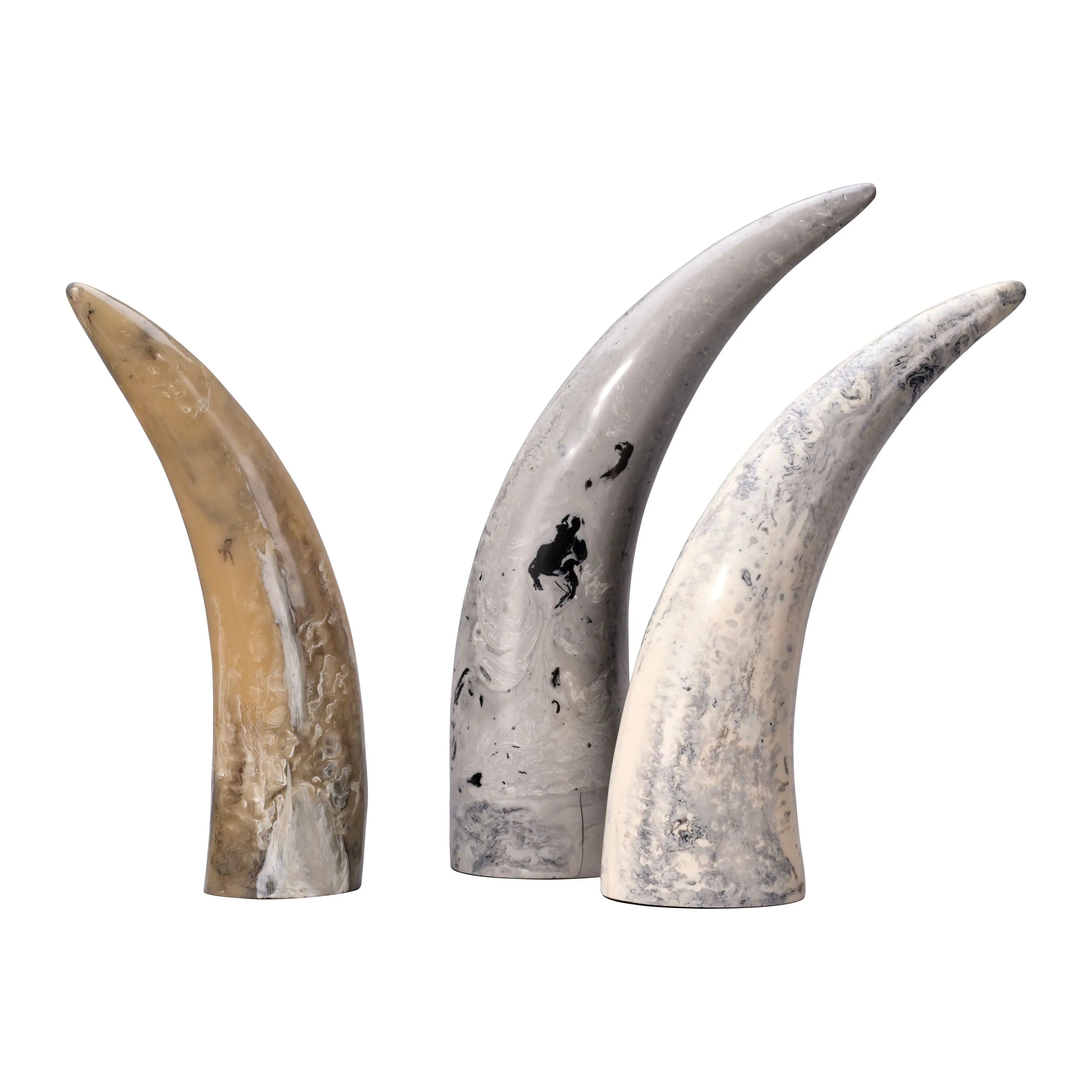 Jamie Young Company - Variegated Horn Decorative Objects - 7VARI-OBGR | Montreal Lighting & Hardware