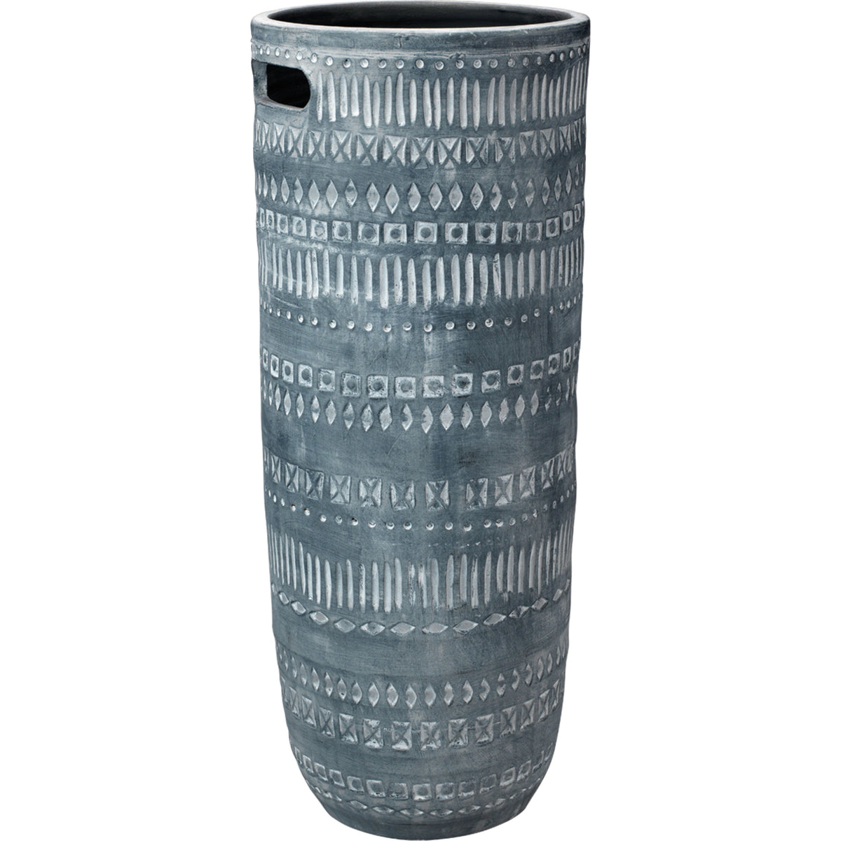 Jamie Young Company - Zion Ceramic Vase - 7ZION-LGGR | Montreal Lighting & Hardware