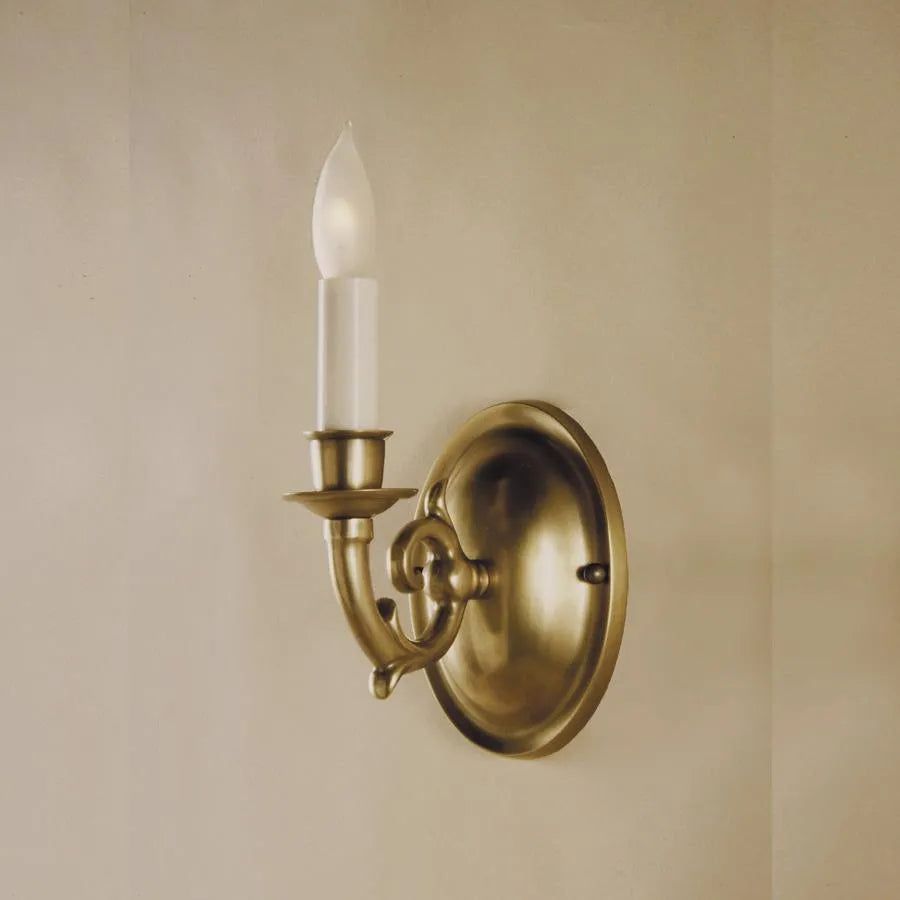 JVI Designs - San Clemente Oval Cast Brass Wall Sconce - 218-02 | Montreal Lighting & Hardware