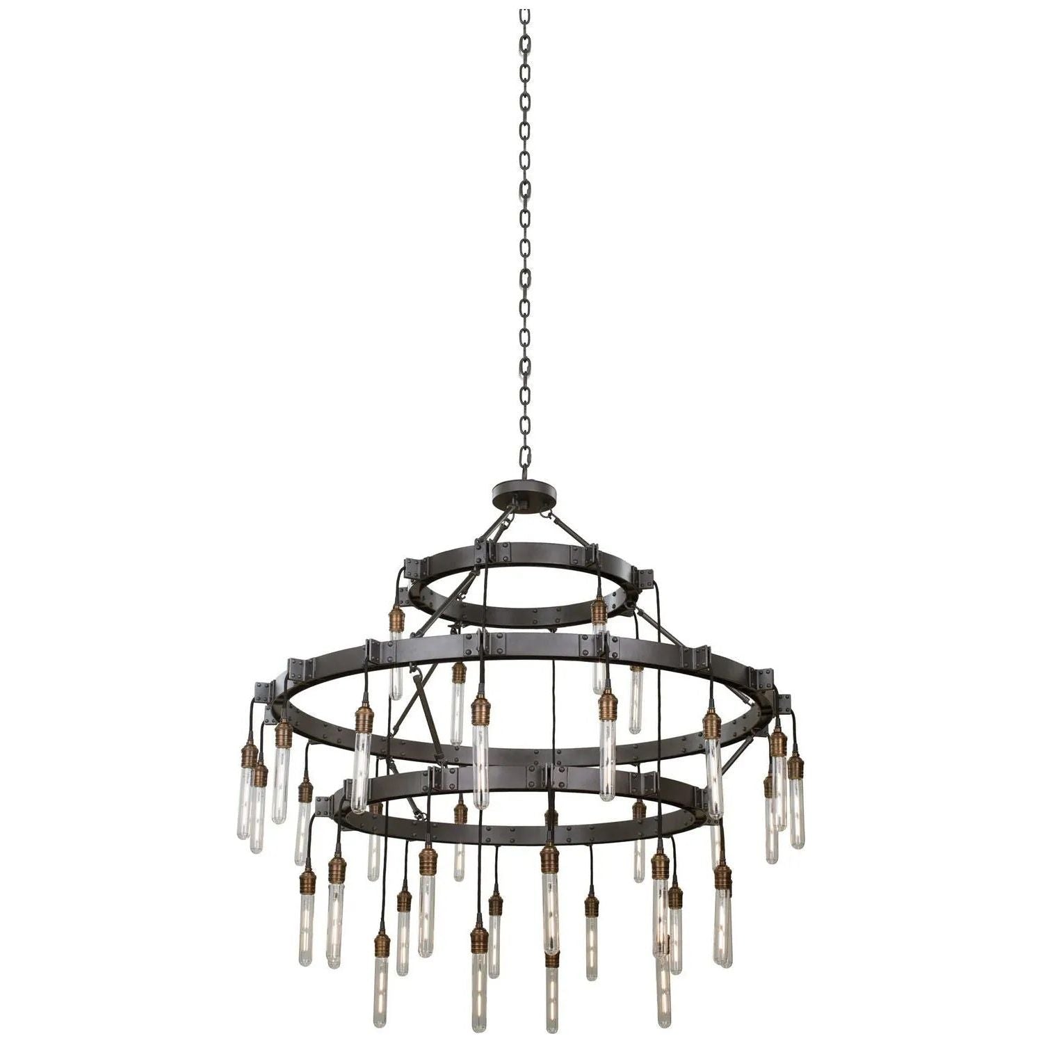 Kalco - Stuyvesant 3 Tier Chandelier - 506274MGM | Montreal Lighting & Hardware