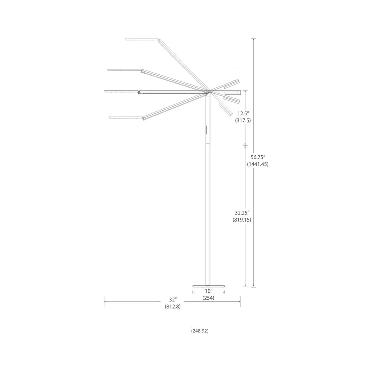 Koncept - Equo LED Floor Lamp - ELX-A-C-BLK-FLR | Montreal Lighting & Hardware